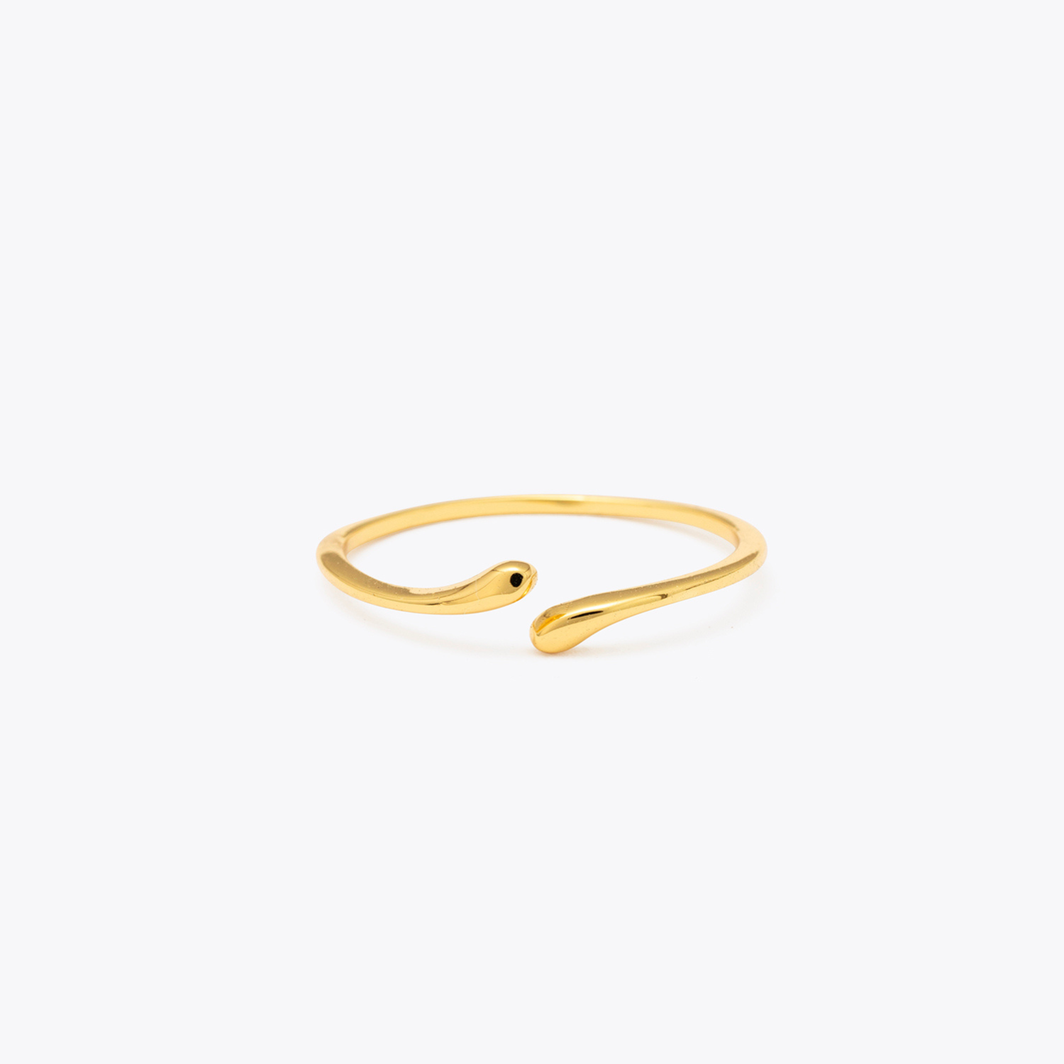 18K Gold Vermeil Fine Snake Ring - VESTIRSI