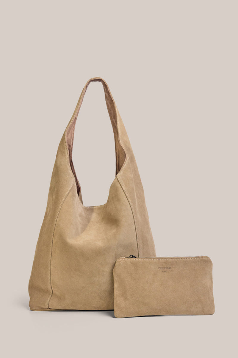 Sienna Brown Suede Hobo Bag – VESTIRSI