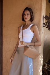 Rita Latte Crossbody Bag