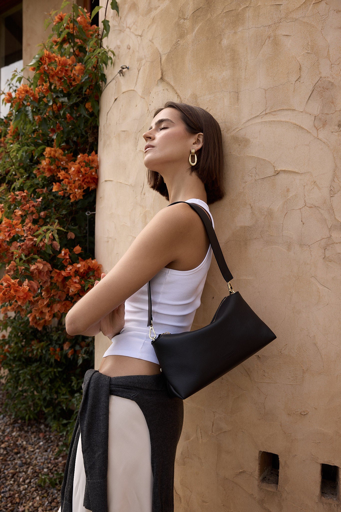 Clara Black Shoulder Crossbody Bag