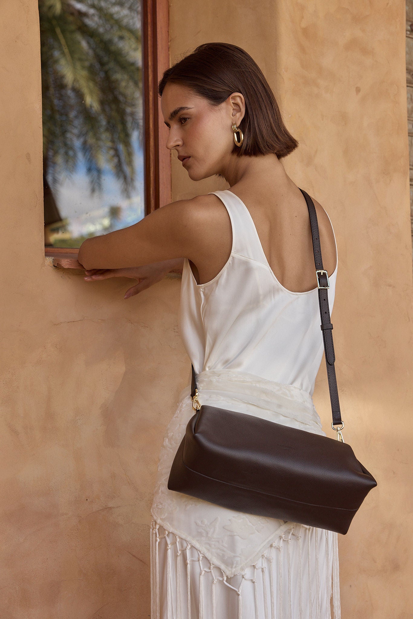 Rita Dark Chocolate Crossbody Bag