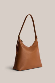 Harper Large Tan Leather Hobo