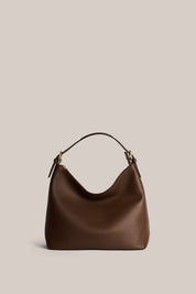 Harper Chocolate Leather Hobo