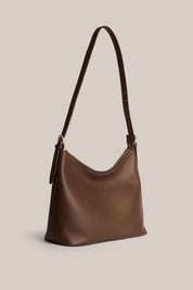 Harper Chocolate Leather Hobo