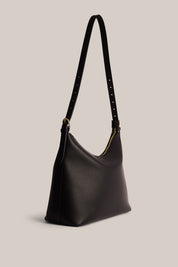 Harper Black Leather Hobo