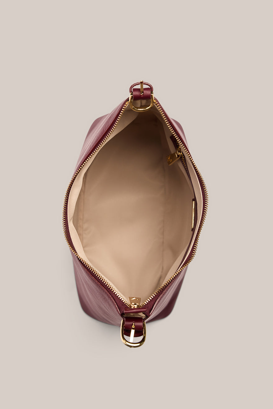 Harper Bordeaux Leather Hobo