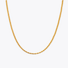18K Gold Vermeil Fine Twist Necklace - VESTIRSI