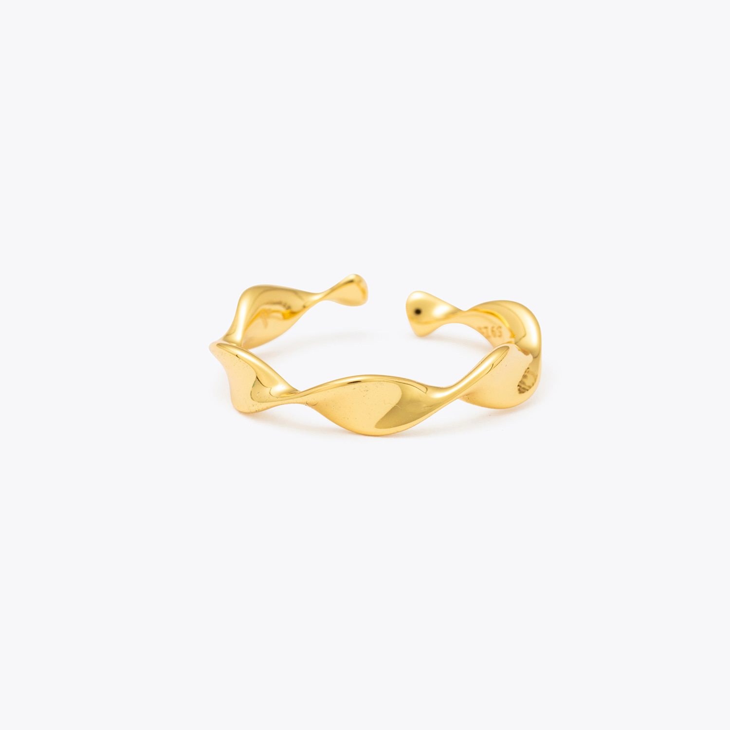 18K Gold Vermeil Twist Ring - VESTIRSI