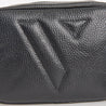 VESTIRSI Vanessa crossbody Camera bag Italian pebbled leather - BLACK