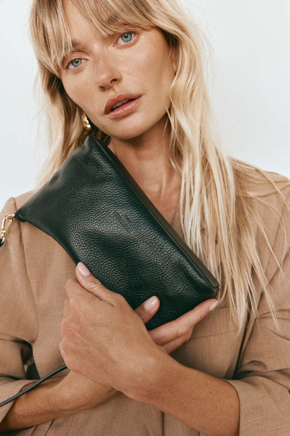 ashley pebble leather backpack Pre Order: Ashley Black Leather Crossbody Bag – VESTIRSI
