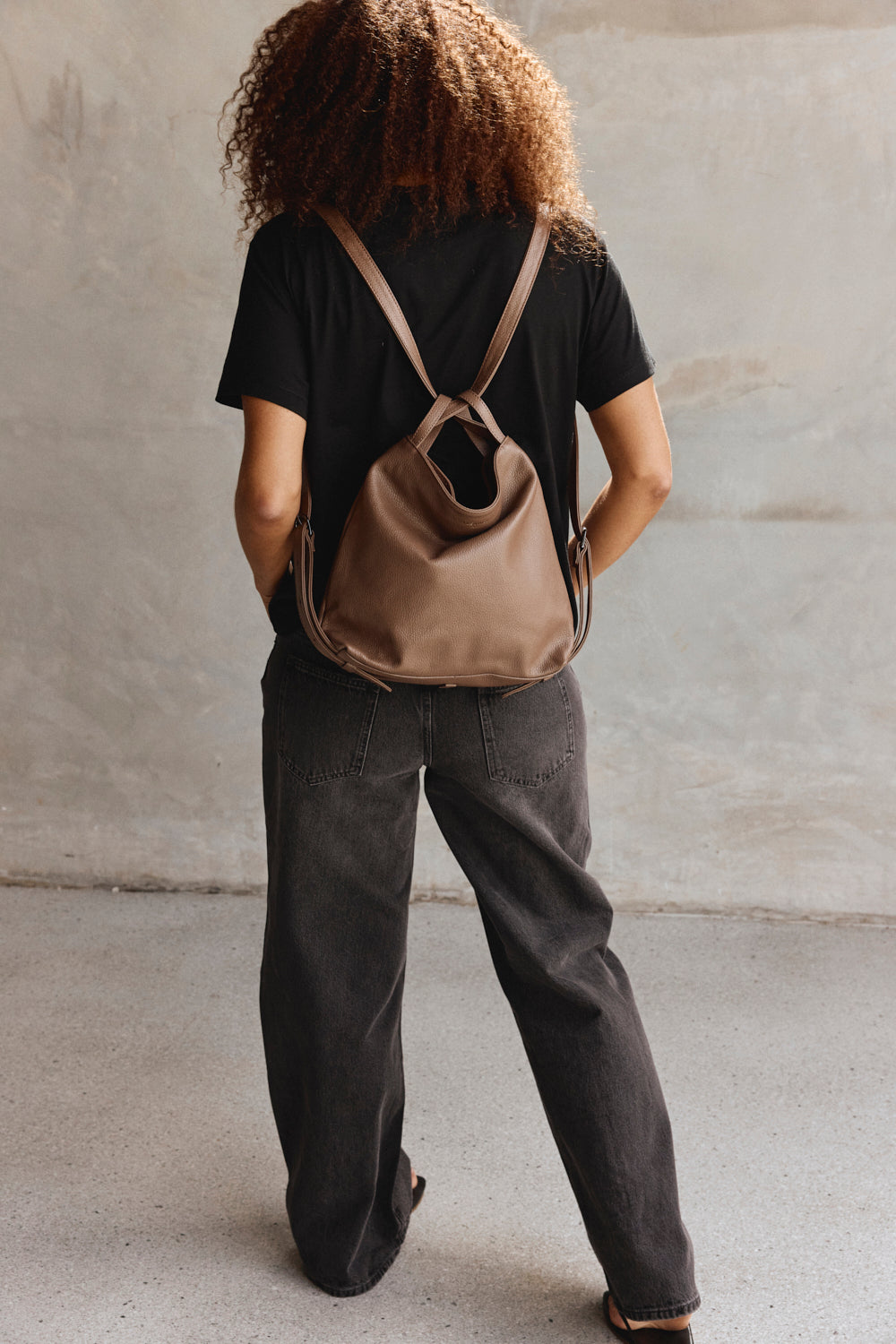 Bella Mini Milk Chocolate 3-in-1 Convertible Backpack Tote