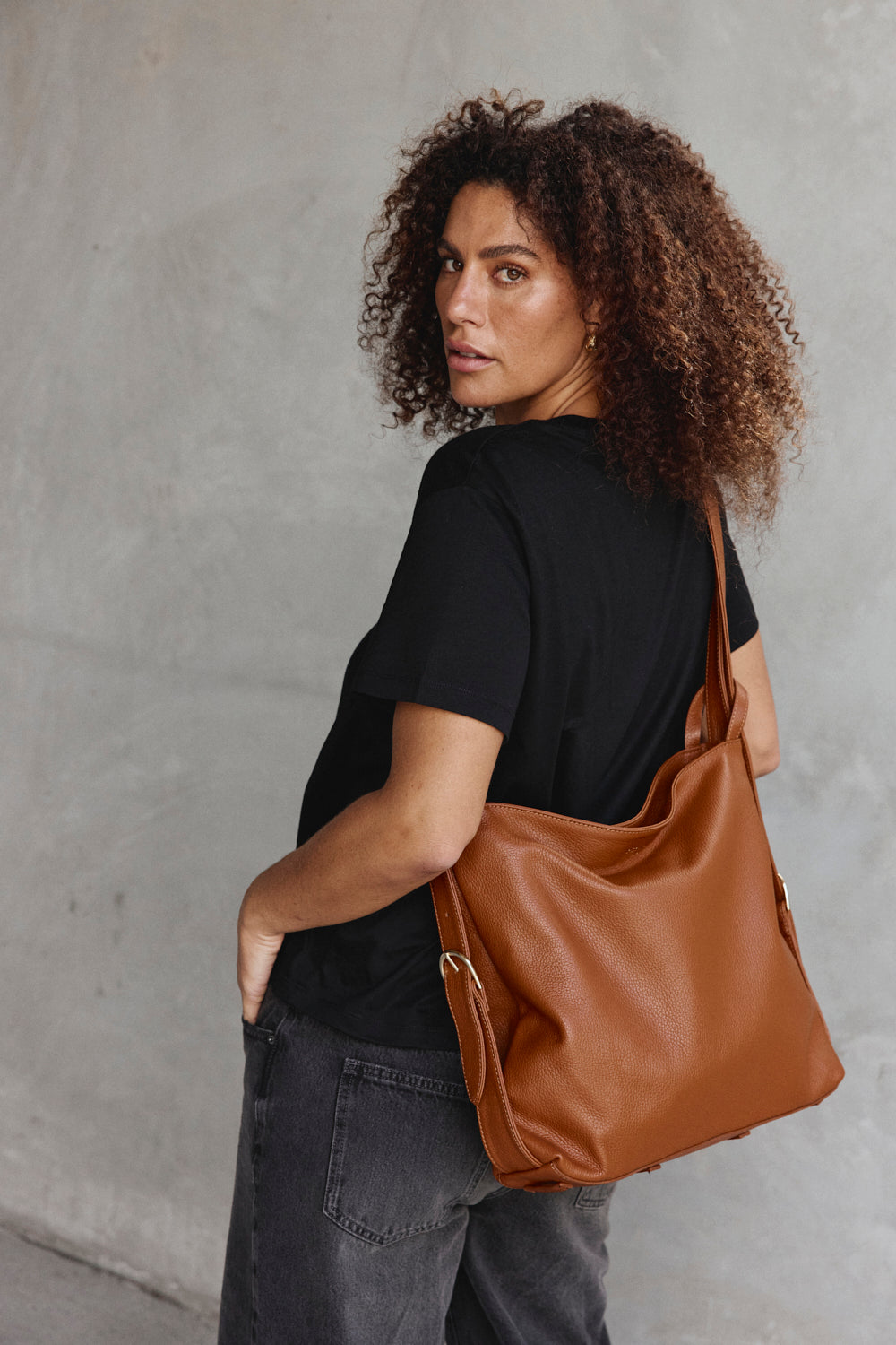 Bella Tan 3-in-1 Convertible Bag