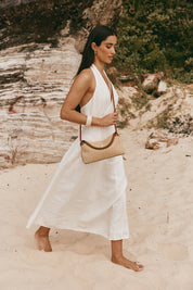 Sloane Tan Resort Crossbody Clutch