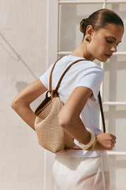 Bella Mini Resort 2-in-1 Convertible Backpack Tan