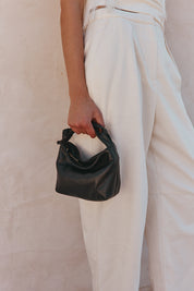 Jess Mini Leather Pouch Black