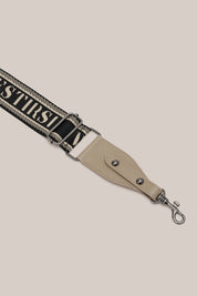 VESTIRSI Woven Strap - Beige Pebbled Leather (Gunmetal)