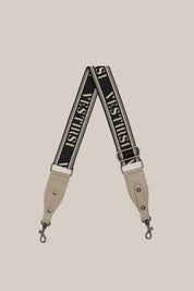 VESTIRSI Woven Strap - Beige Pebbled Leather (Gunmetal)