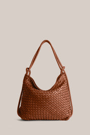 Woven Bella Tan 2-in-1 Convertible Backpack Tote - Slightly Imperfect