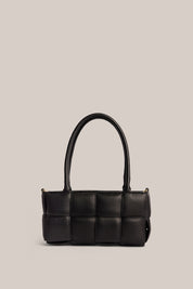 Margot Black Woven Baguette