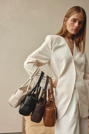 Margot Dark Chocolate Woven Baguette