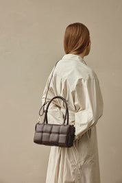 Margot Dark Chocolate Woven Baguette