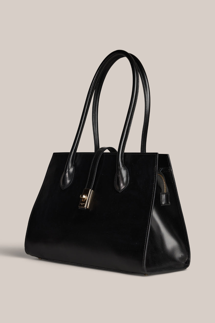 Ava Structured Leather Tote