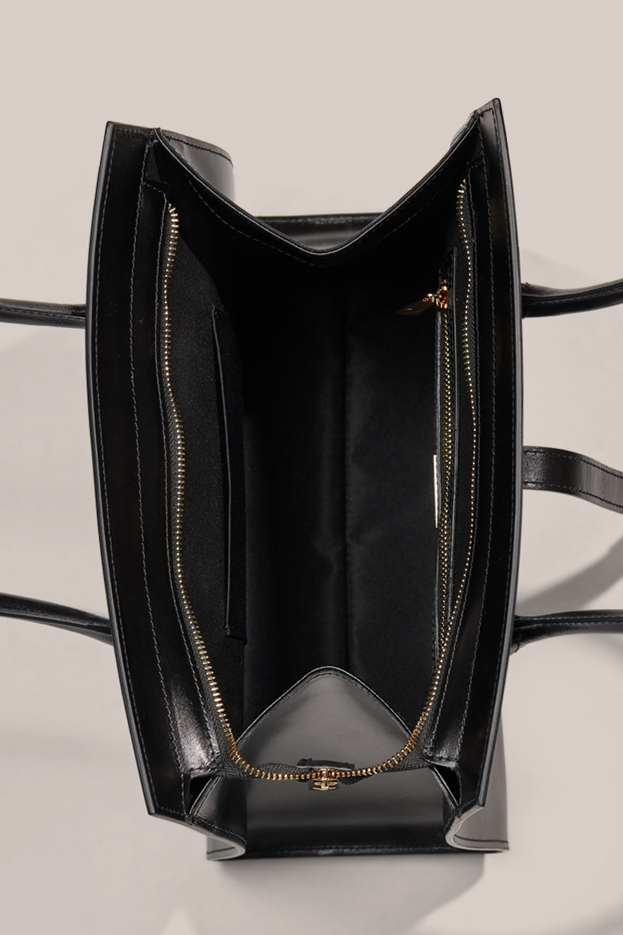 Ava Structured Leather Tote