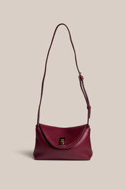 Sloane Mini Bordeaux Leather Crossbody Clutch