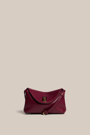 Sloane Mini Bordeaux Leather Crossbody Clutch