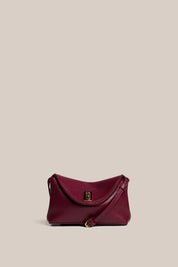 Sloane Mini Bordeaux Leather Crossbody Clutch