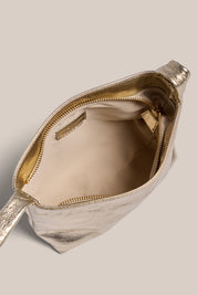 Jess Gold Leather Pouch