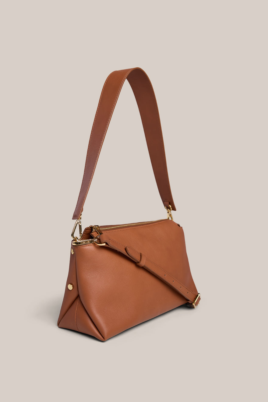Clara Whiskey Shoulder Crossbody Bag