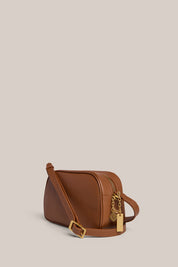 Vera Cognac Camera Crossbody Bag