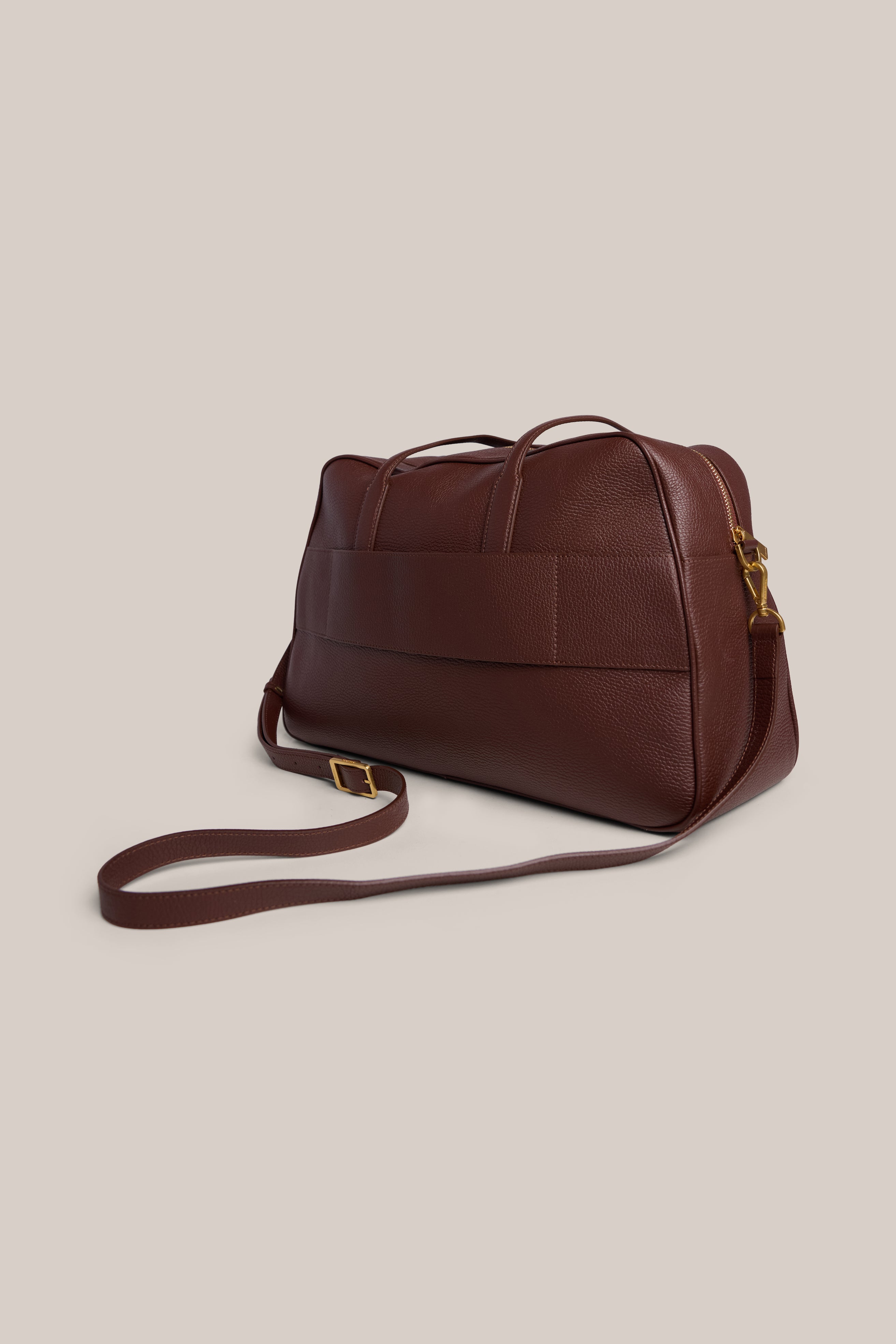 Vera Mahogany Large Bowler Bag