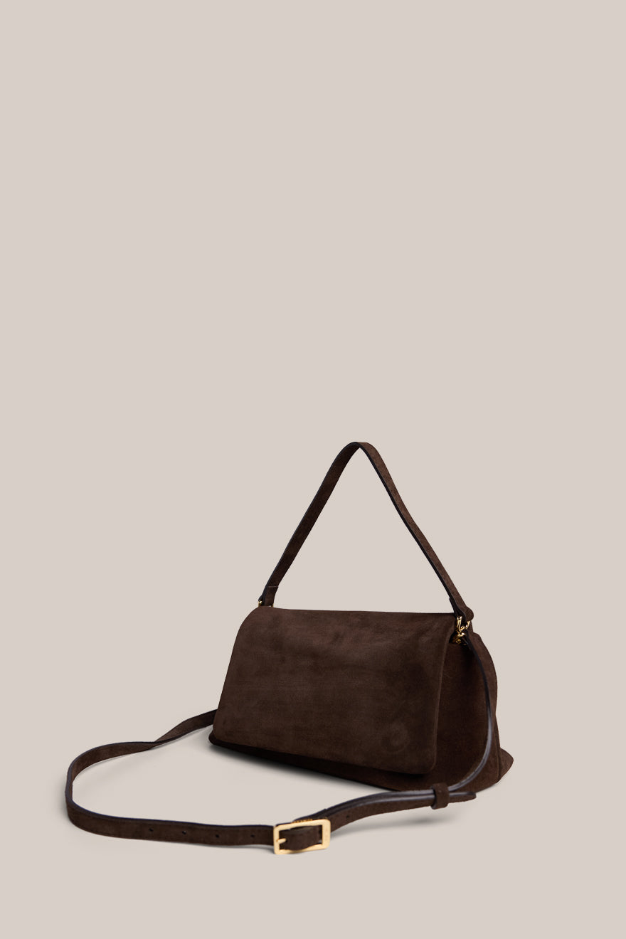 Celeste Dark Chocolate Clutch Crossbody Bag