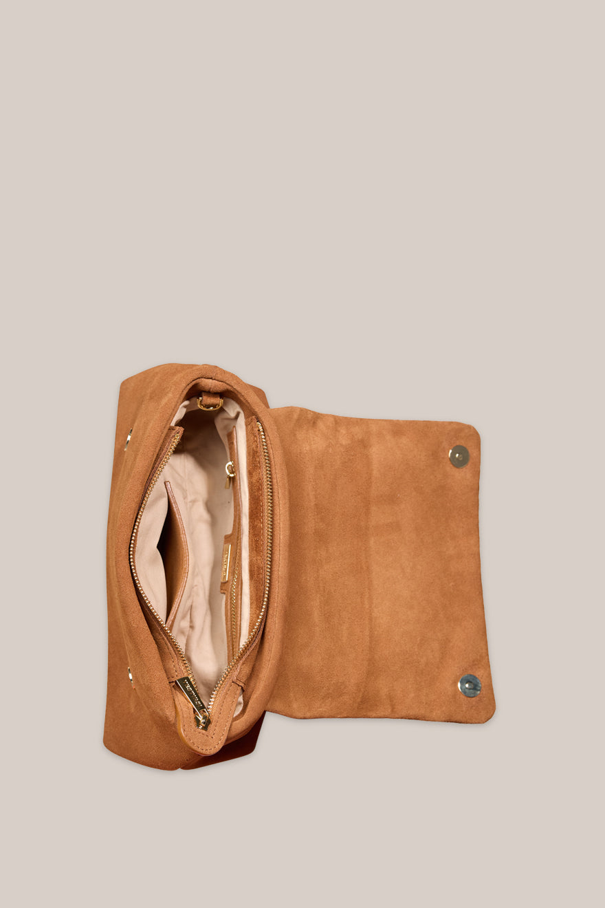 Celeste Cognac Clutch Crossbody Bag