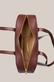 Vera Mahogany Baguette Bag