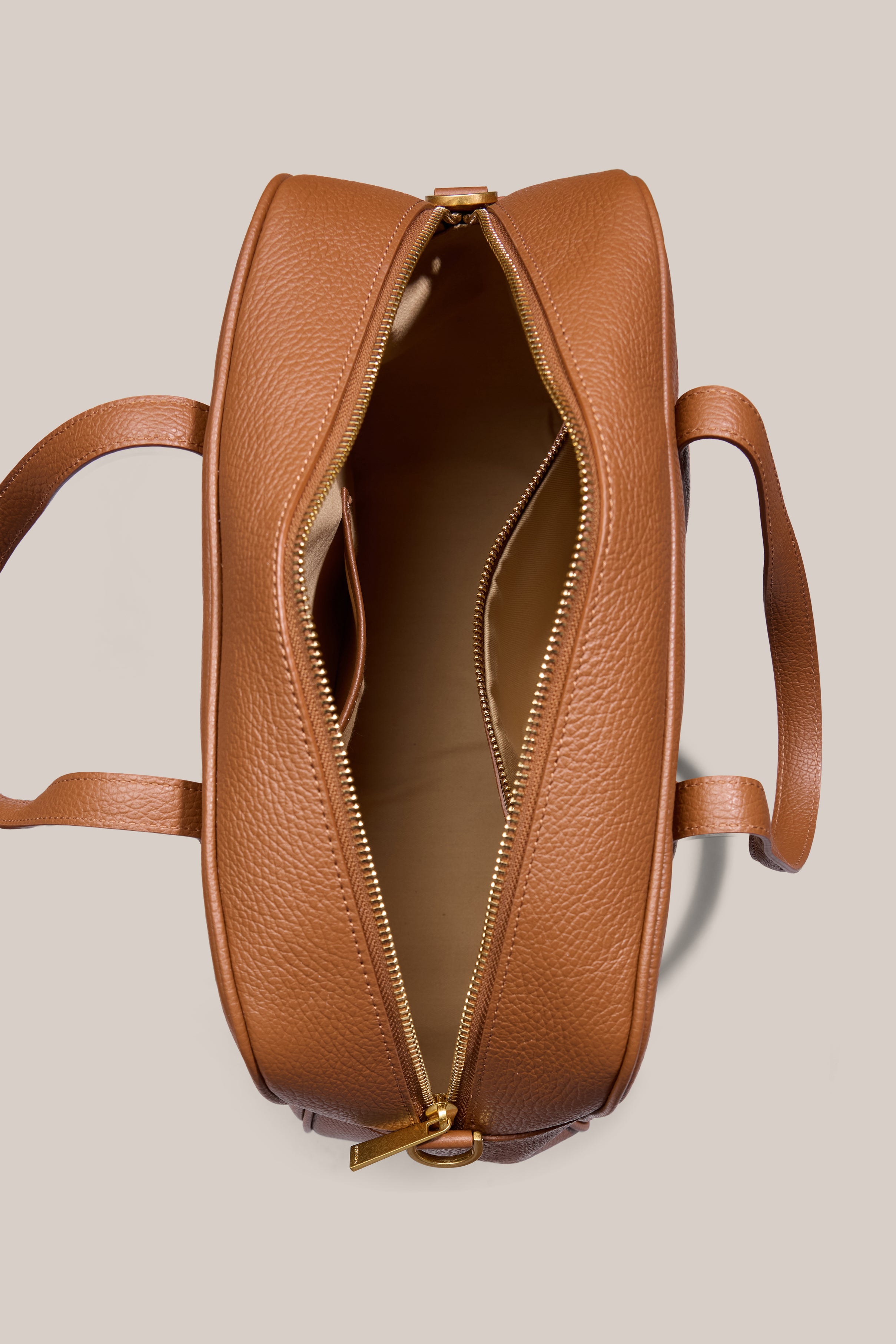 Vera Cognac Medium Bowler Bag