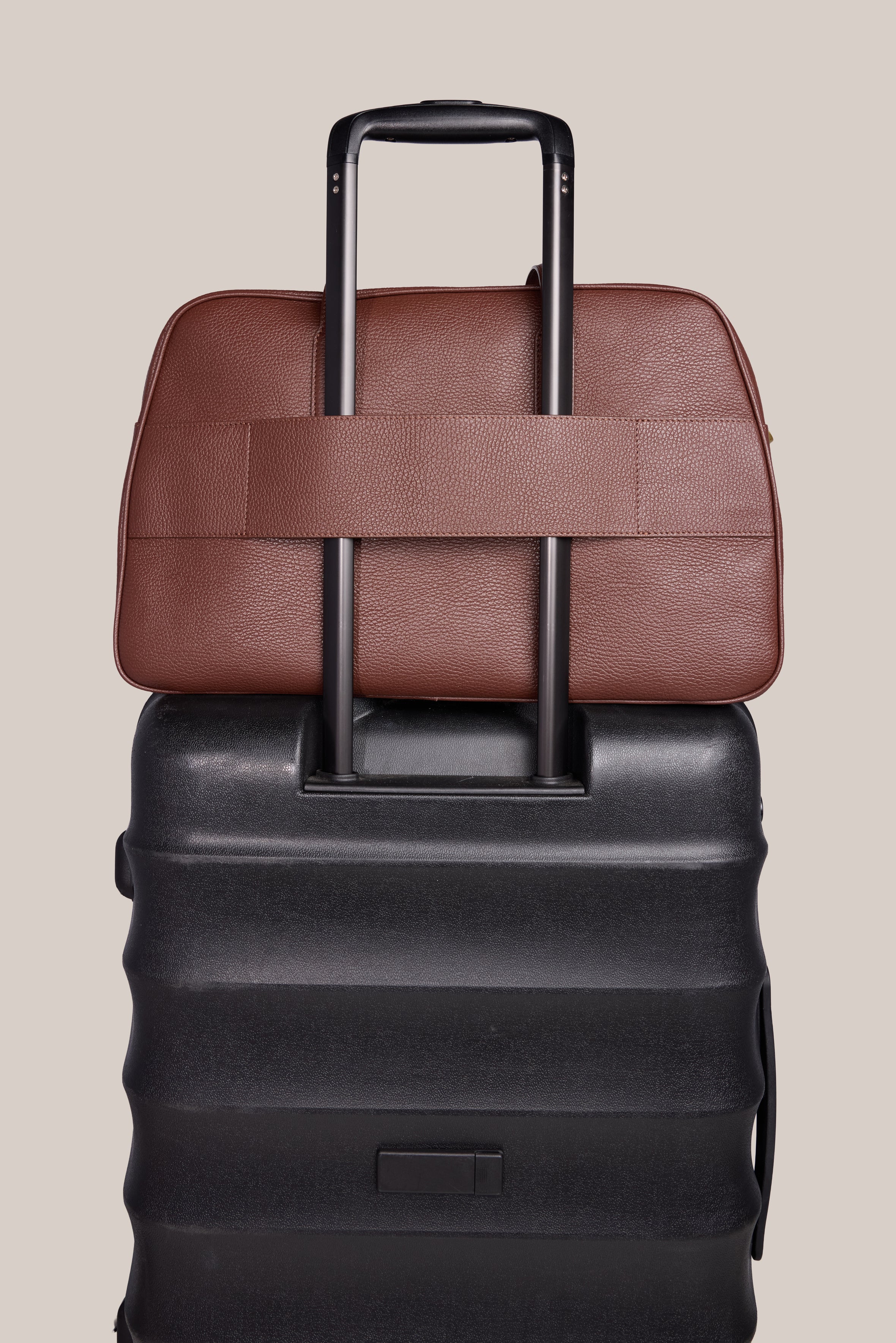 Vera Mahogany Large Bowler Bag