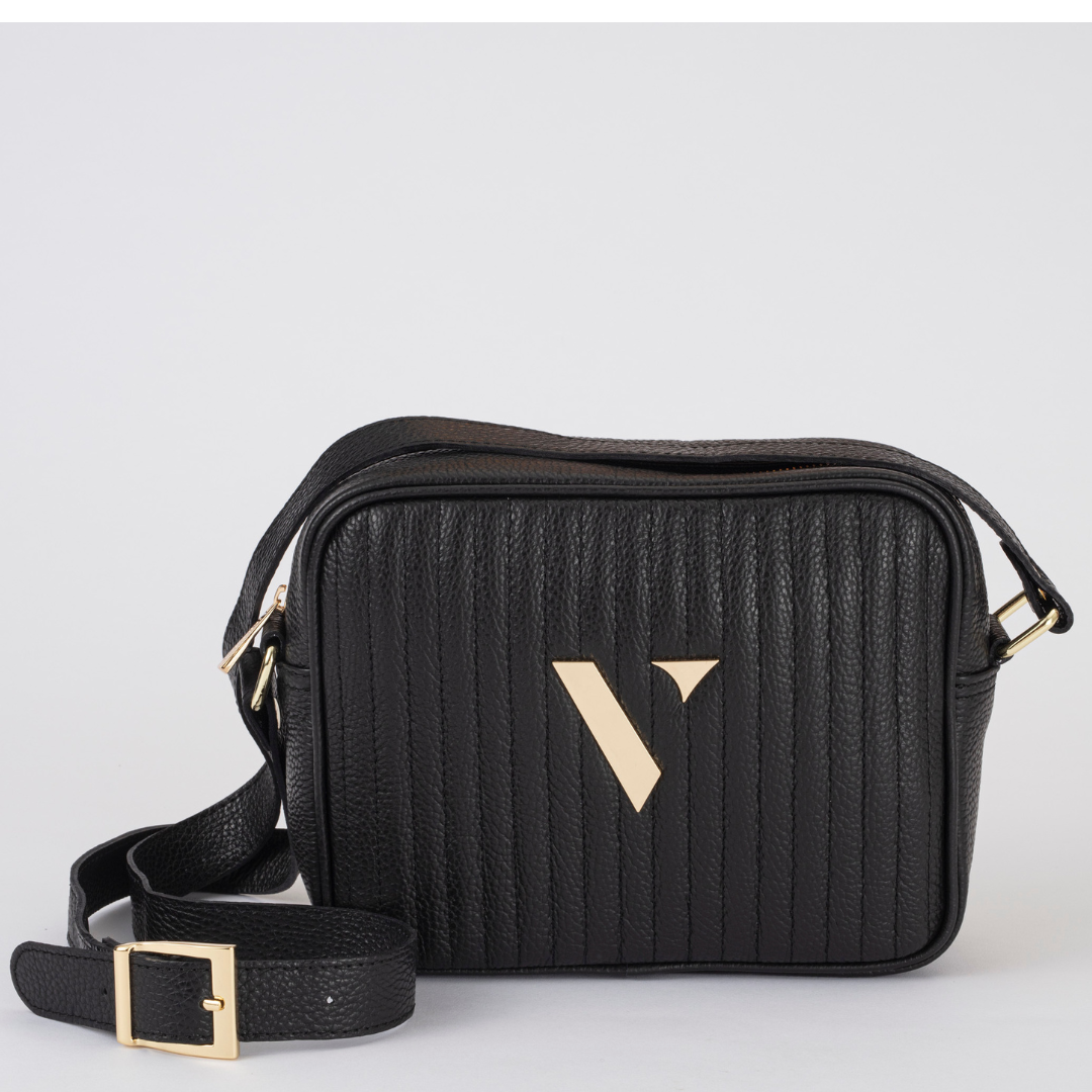 Kirsty Black Quilted Crossbody - VESTIRSI