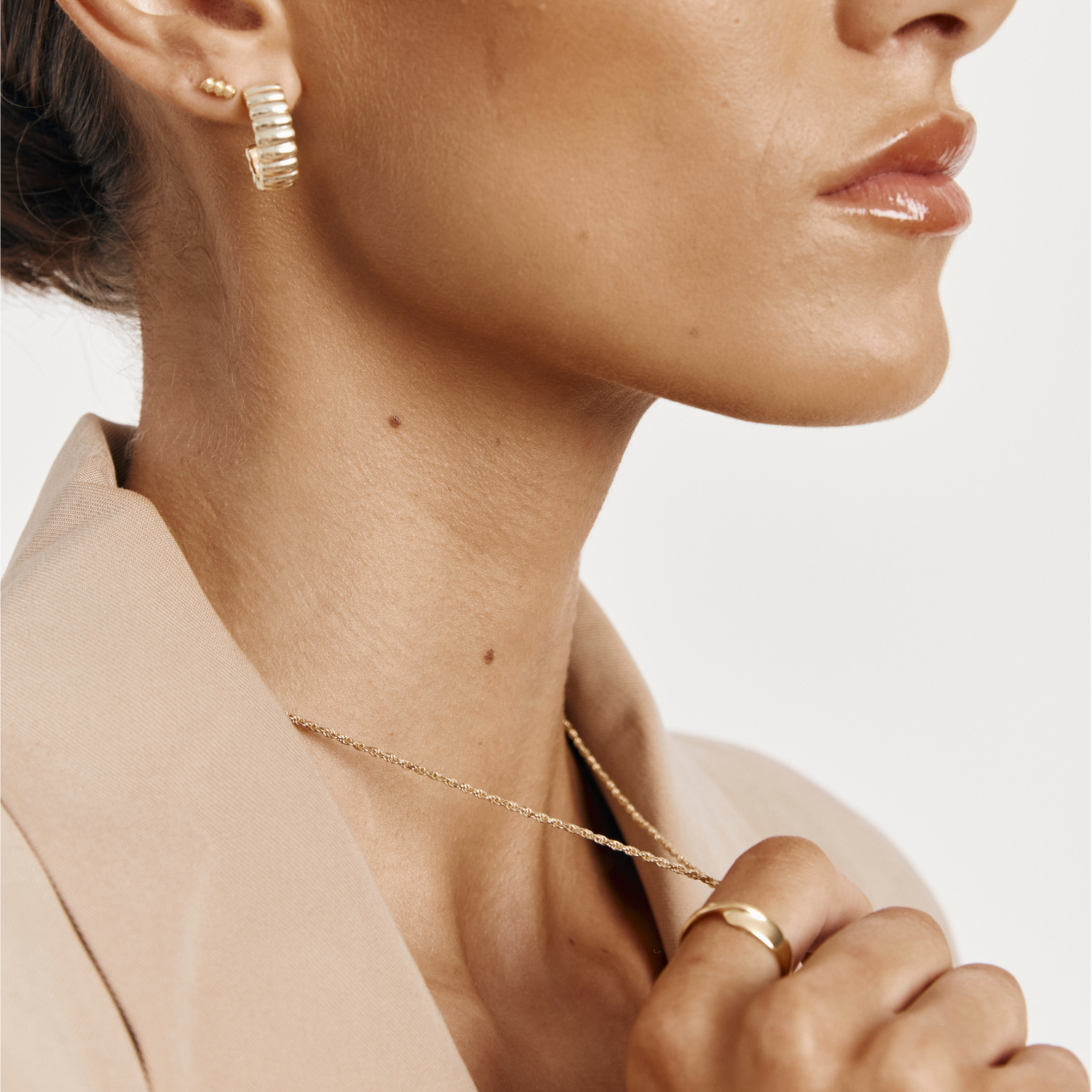 Half hoop sales earrings with spikes