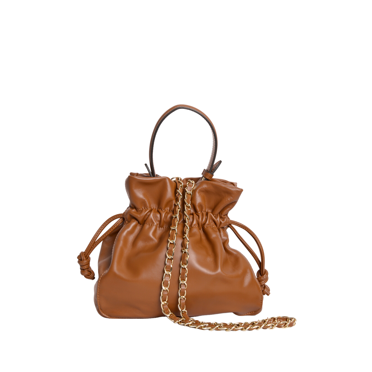 VESTIRSI Italian smooth leather bucket bag Lucia Tan 