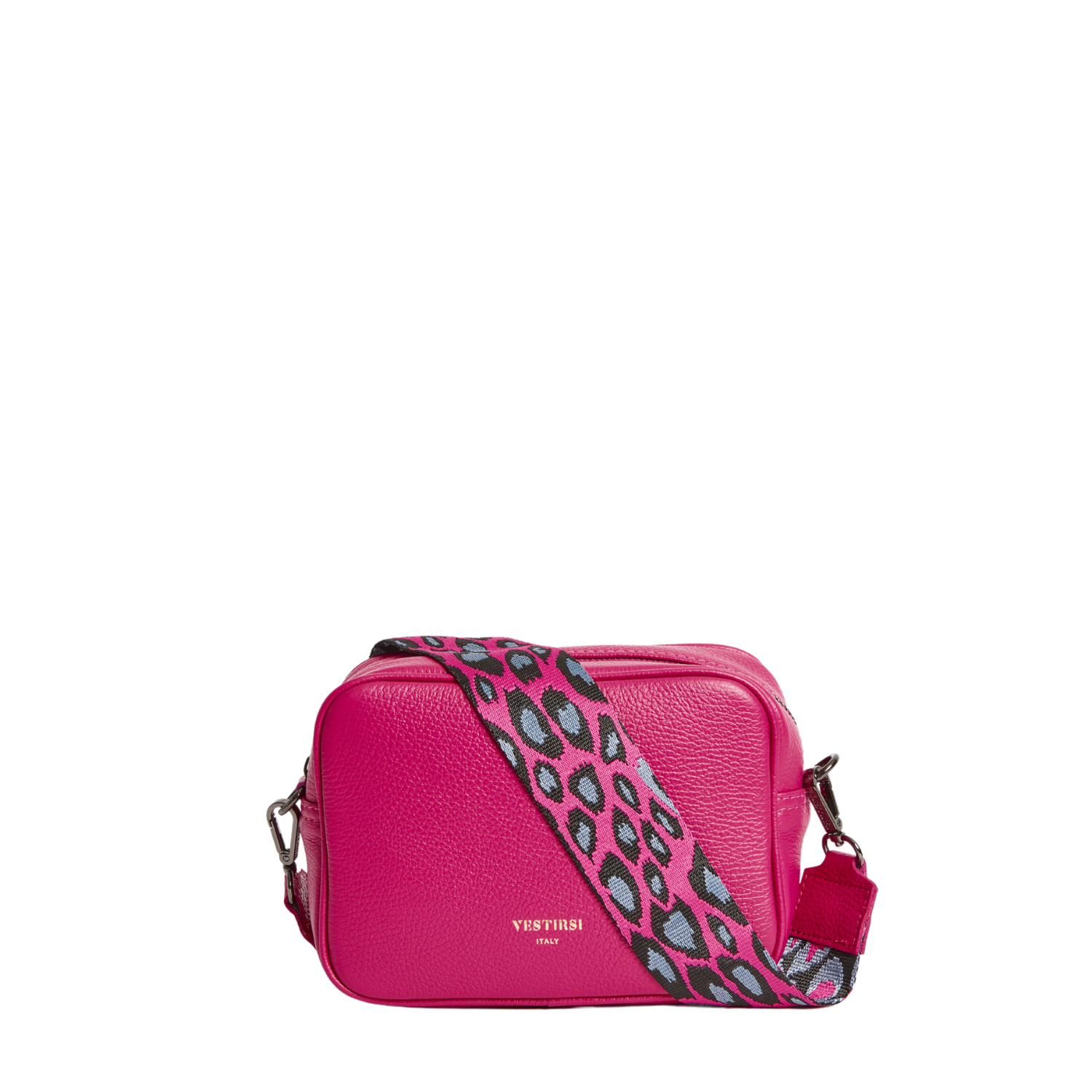 Woven Pink Leopard Fabric Strap - VESTIRSI