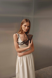 Sloane Mini Dark Chocolate Suede Crossbody Clutch