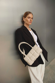 Margot Ivory Woven Baguette