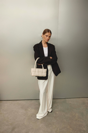 Margot Ivory Woven Baguette