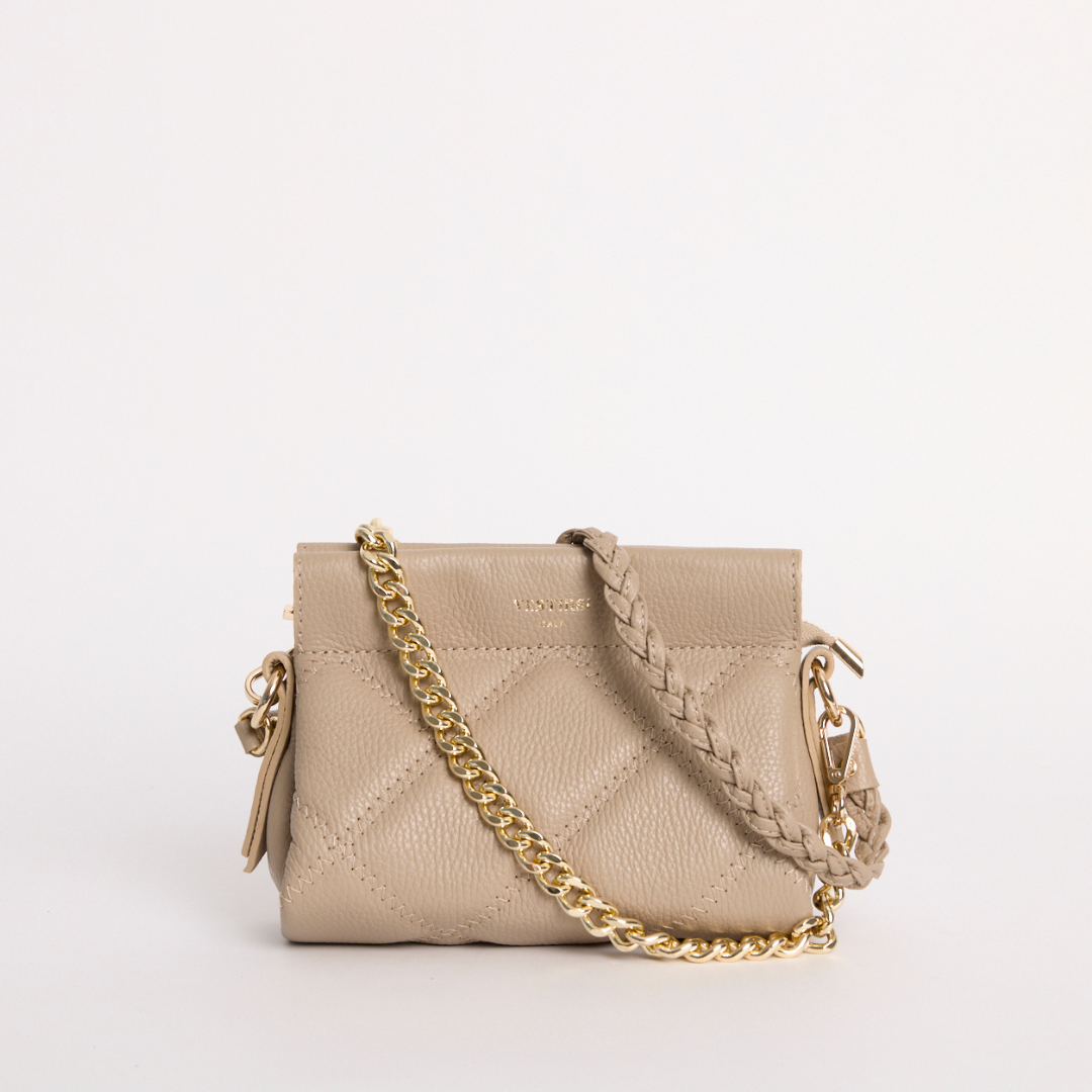 Ella Beige Quilted Crossbody Bag – VESTIRSI