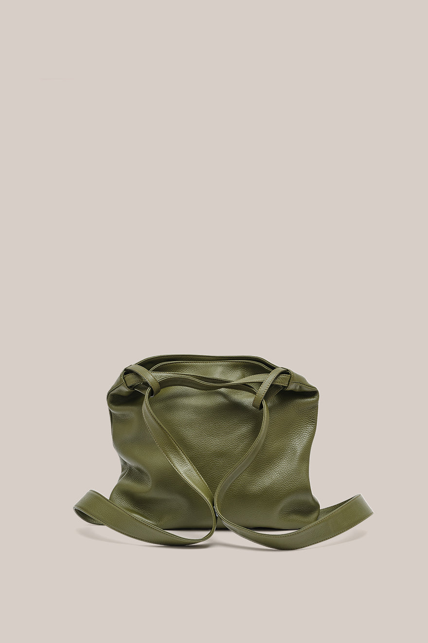 Bella Khaki 2-in-1 Convertible Backpack Tote