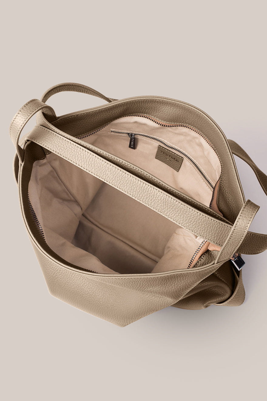 Bella Taupe 2-in-1 Convertible Backpack Tote