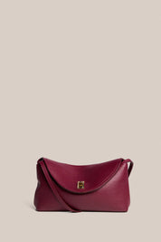 Sloane Bordeaux Leather Crossbody Clutch